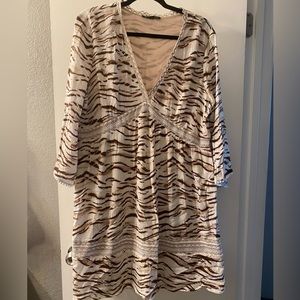 NWOT Inc. Animal Print Boho style dress